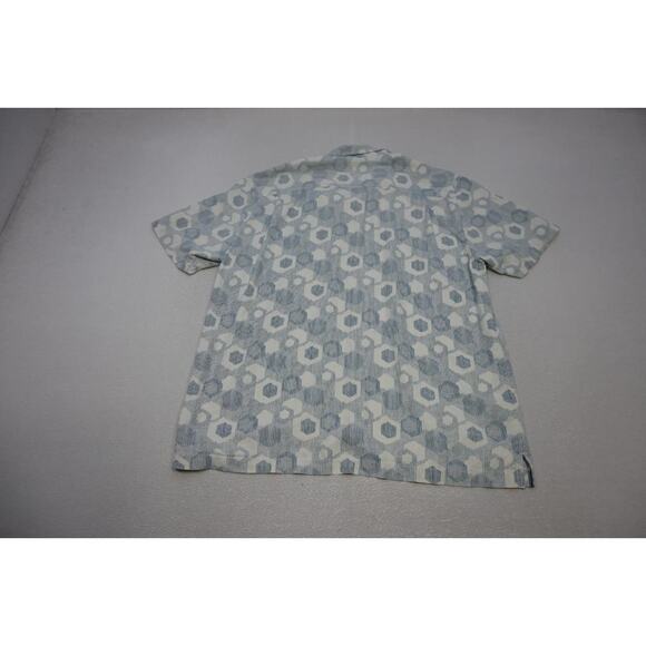 Tommy Bahama Hawaiian Shirt 100% Silk Geometric Short Sleeve Mens Size XL - Picture 11 of 11